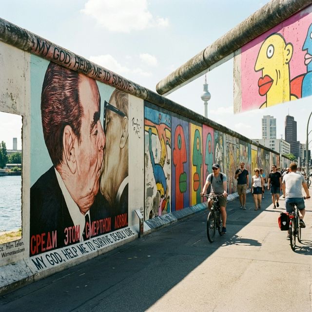 Barviti murali na galeriji East Side Gallery, Berlinski zid