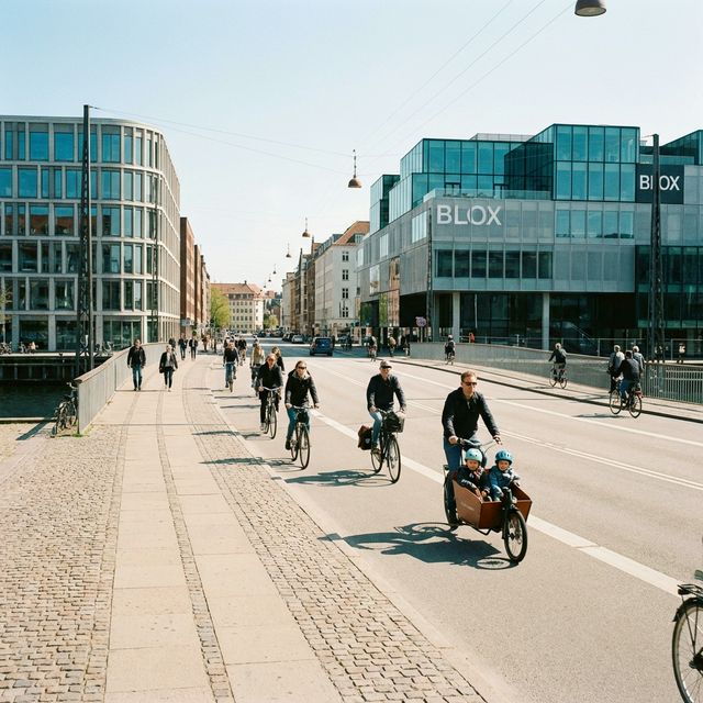 Fahrräder am Kanal in Kopenhagen