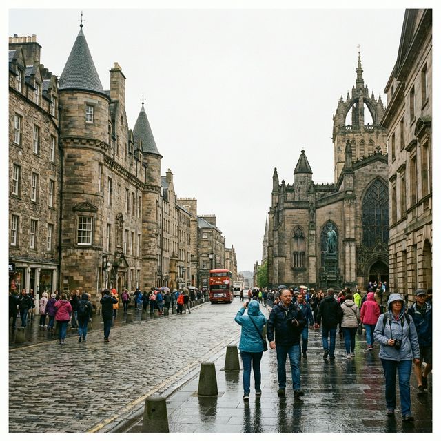 Die Royal Mile in Edinburgh