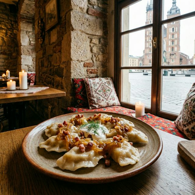 Traditionelle polnische Pierogi