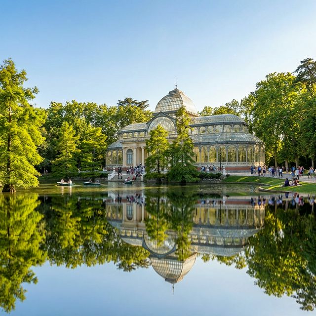 Kristallpalast im Retiro-Park Madrid