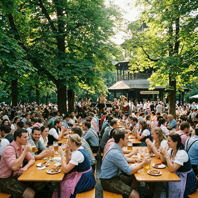 Tradicionalni münchenski pivski vrt